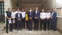 بازدید عیدانه دکتر قدس رئیس دانشگاه علوم پزشکی سمنان از شهرستان آرادان